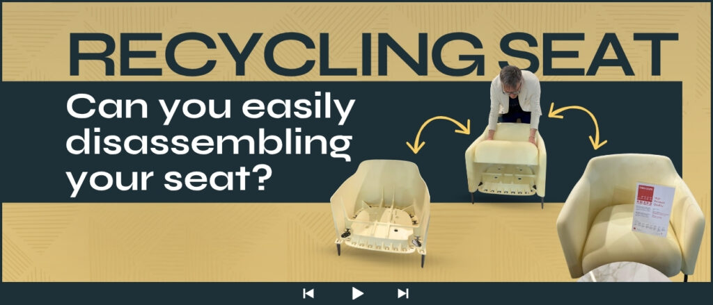 Smontare le sedute una sfida per il riciclo sostenibile